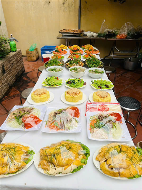Ảnh đặt cỗ cưới ở Ngã Tư Sở